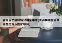 青海首个区块链公司是哪家[青海要求全面关停加密货币挖矿项目]